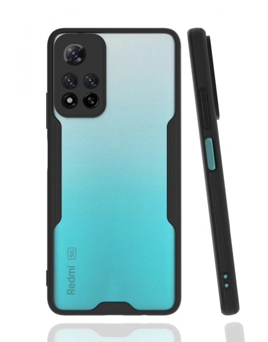 Newface Xiaomi Redmi Note 11 Pro Plus 5G Kılıf Platin Silikon - Siyah