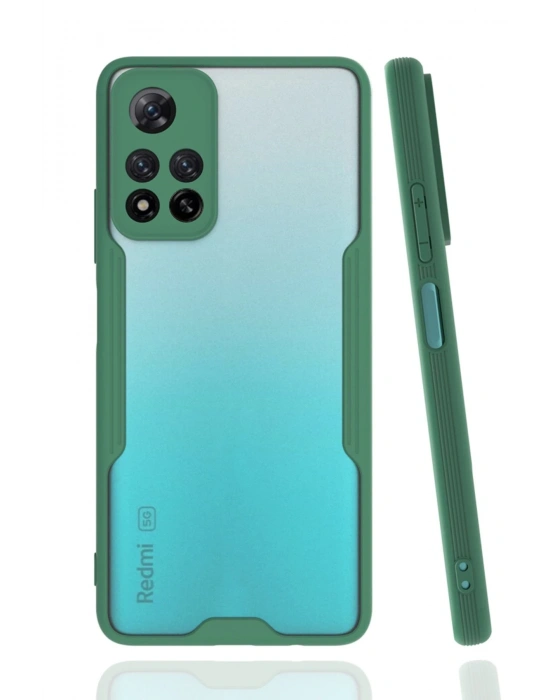 Newface Xiaomi Redmi Note 11 Pro Plus 5G Kılıf Platin Silikon - Yeşil