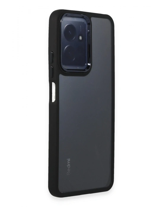 Newface Xiaomi Redmi Note 12 4G Kılıf Dora Kapak - Siyah