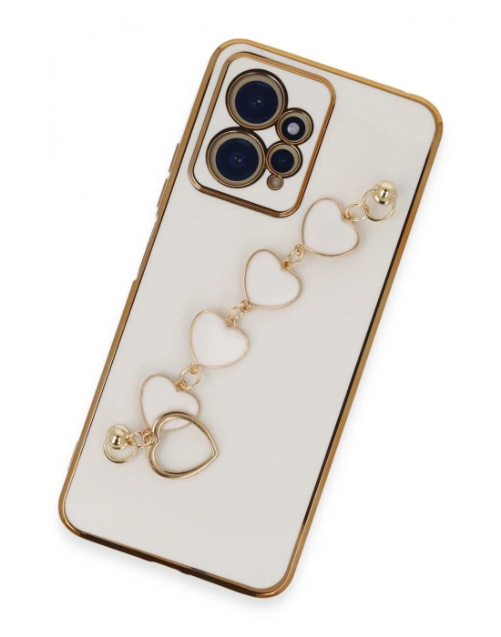 Newface Xiaomi Redmi Note 12 4G Kılıf Esila Silikon - Beyaz