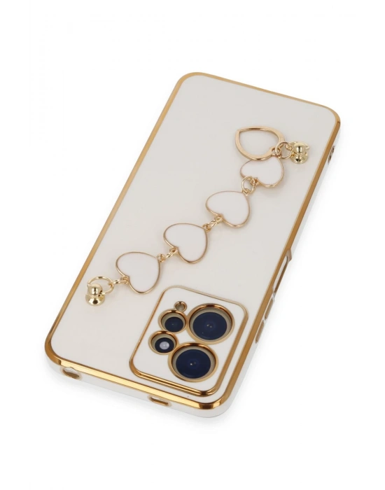 Newface Xiaomi Redmi Note 12 4G Kılıf Esila Silikon - Beyaz