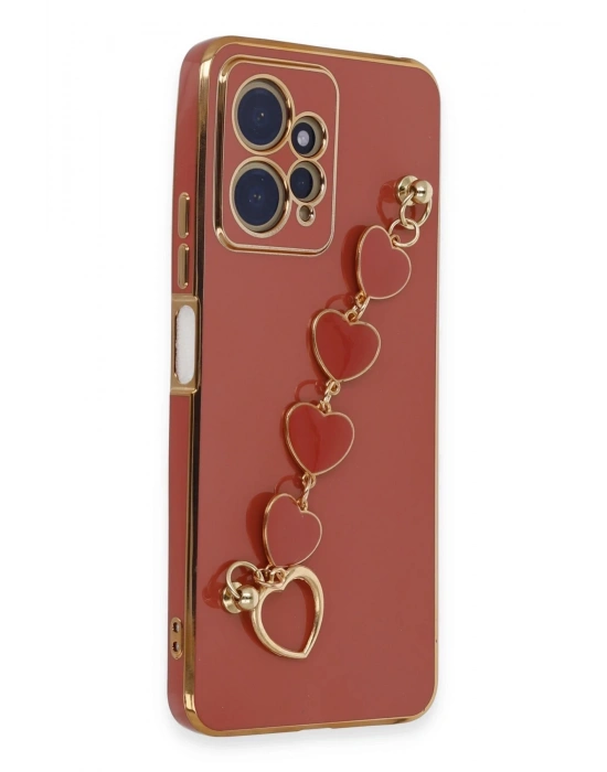 Newface Xiaomi Redmi Note 12 4G Kılıf Esila Silikon - Kırmızı