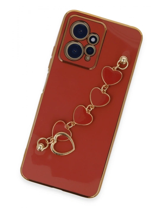 Newface Xiaomi Redmi Note 12 4G Kılıf Esila Silikon - Kırmızı