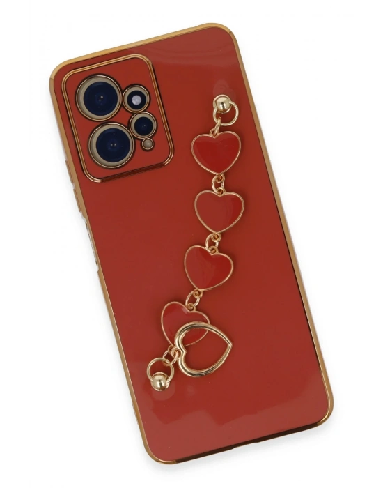 Newface Xiaomi Redmi Note 12 4G Kılıf Esila Silikon - Kırmızı