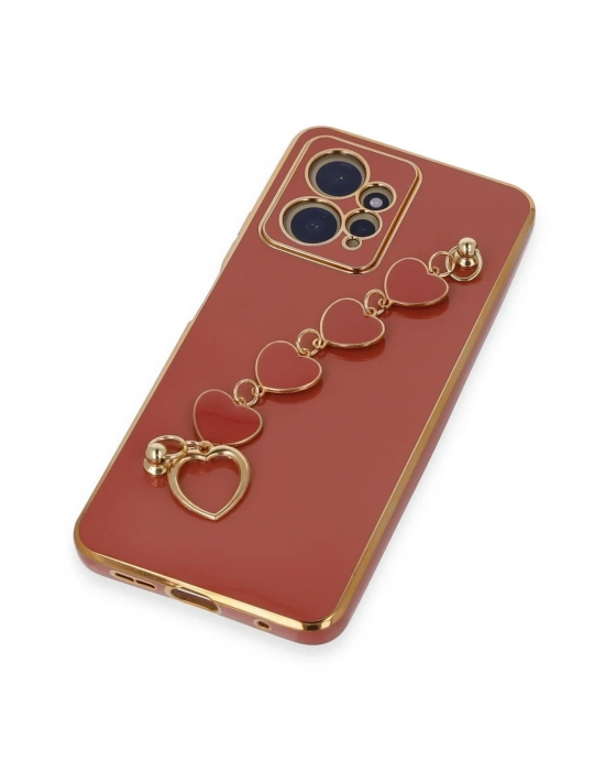 Newface Xiaomi Redmi Note 12 4G Kılıf Esila Silikon - Kırmızı