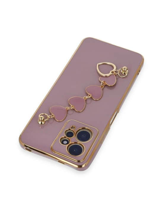 Newface Xiaomi Redmi Note 12 4G Kılıf Esila Silikon - Mor