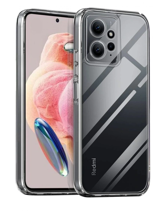 Newface Xiaomi Redmi Note 12 4G Kılıf Lüx Şeffaf Silikon
