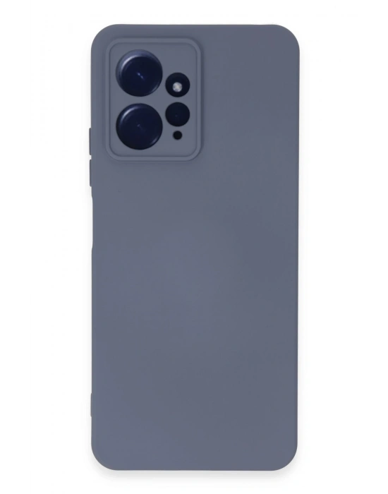 Newface Xiaomi Redmi Note 12 4G Kılıf Nano içi Kadife Silikon - Gri