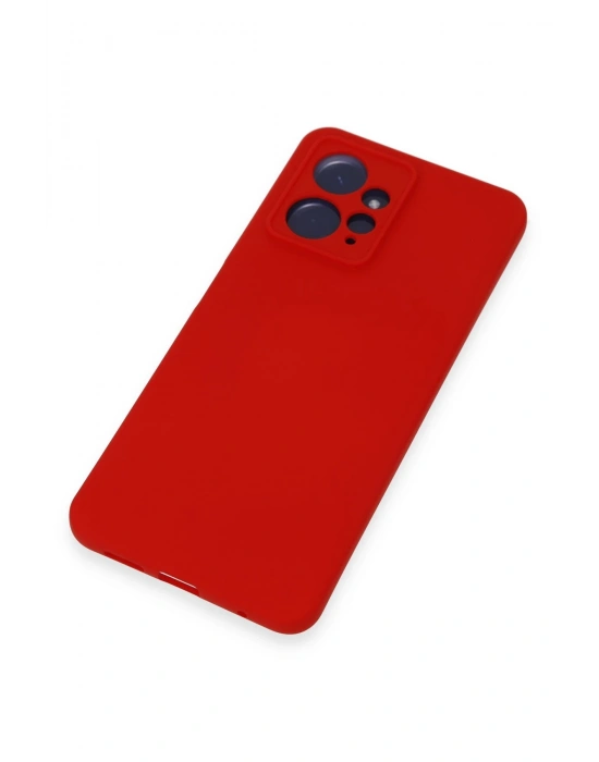 Newface Xiaomi Redmi Note 12 4G Kılıf Nano içi Kadife Silikon - Kırmızı