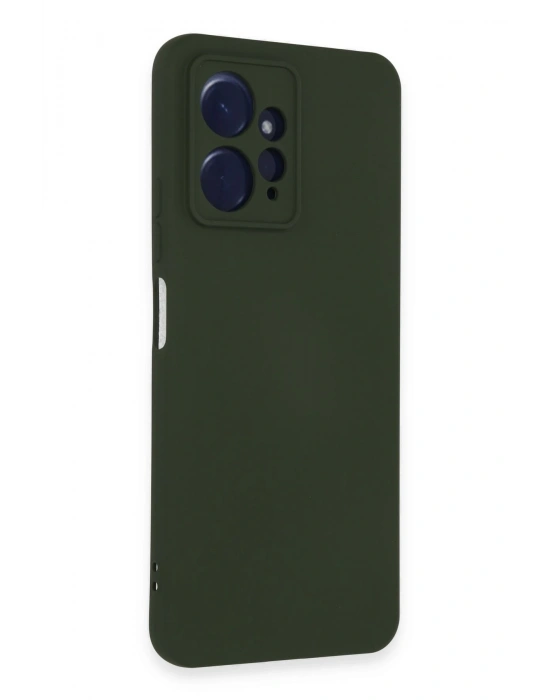 Newface Xiaomi Redmi Note 12 4G Kılıf Nano içi Kadife Silikon - Koyu Yeşil