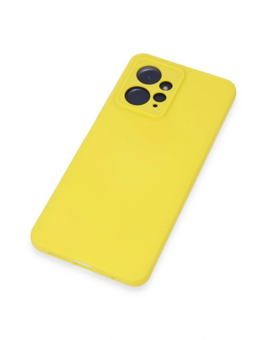 Newface Xiaomi Redmi Note 12 4G Kılıf Nano içi Kadife Silikon - Sarı