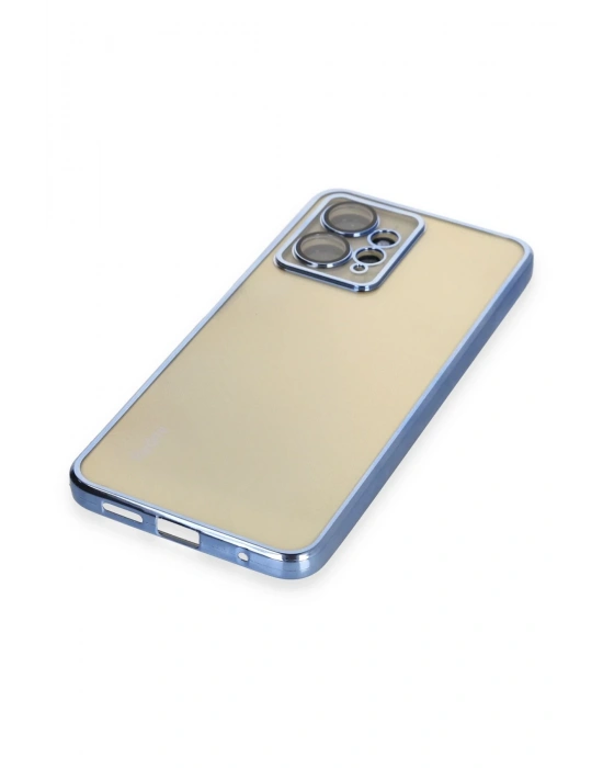 Newface Xiaomi Redmi Note 12 4G Kılıf Razer Lensli Silikon - Açık Mavi