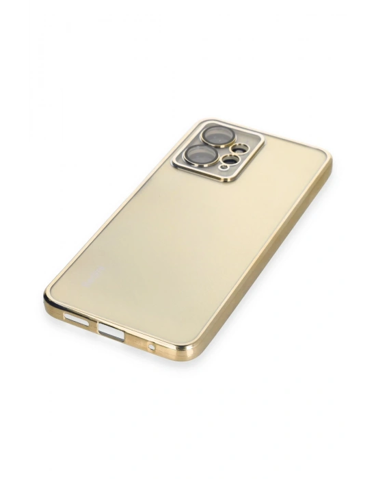 Newface Xiaomi Redmi Note 12 4G Kılıf Razer Lensli Silikon - Gold