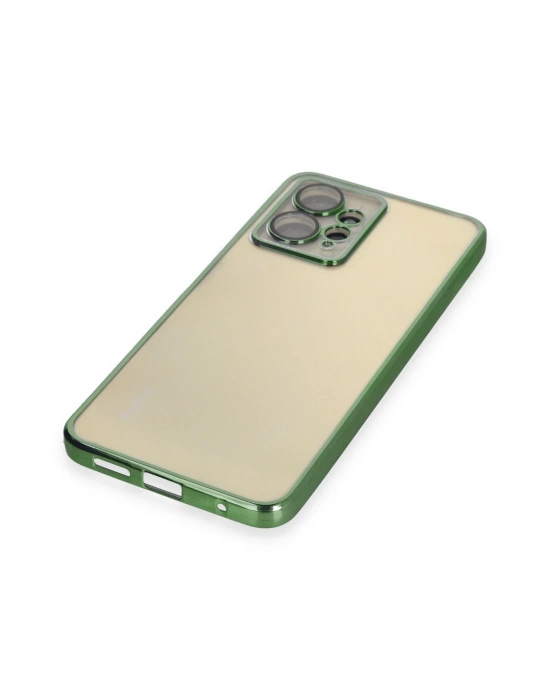 Newface Xiaomi Redmi Note 12 4G Kılıf Razer Lensli Silikon - Yeşil