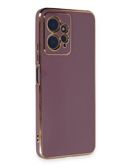 Newface Xiaomi Redmi Note 12 4G Kılıf Volet Silikon - Mor