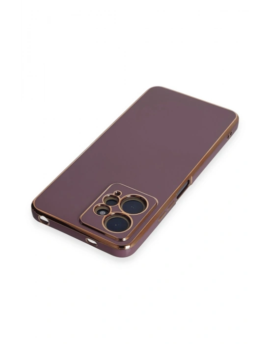 Newface Xiaomi Redmi Note 12 4G Kılıf Volet Silikon - Mor