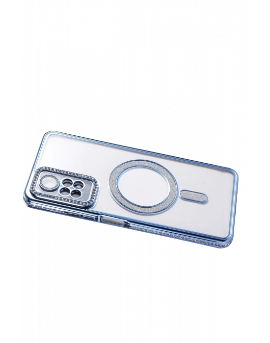 Newface Xiaomi Redmi Note 12 Pro 4G Joke Simli Magneticsafe Kılıf - Mavi