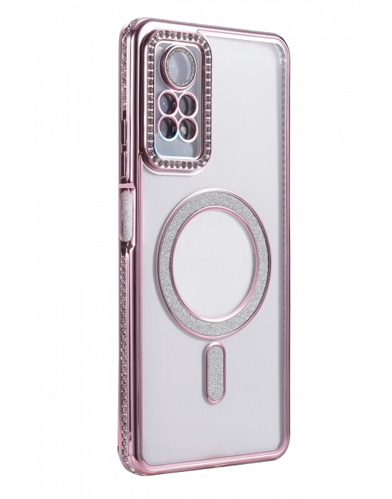 Newface Xiaomi Redmi Note 12 Pro 4G Joke Simli Magneticsafe Kılıf - Pembe