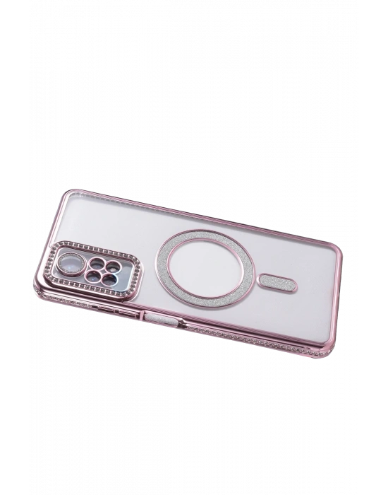 Newface Xiaomi Redmi Note 12 Pro 4G Joke Simli Magneticsafe Kılıf - Pembe