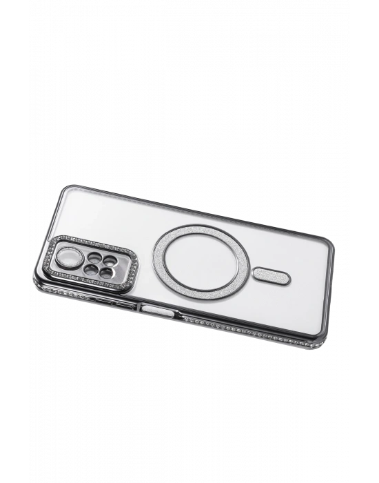 Newface Xiaomi Redmi Note 12 Pro 4G Joke Simli Magneticsafe Kılıf - Siyah