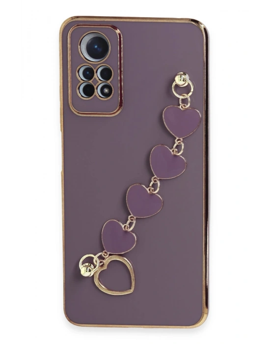 Newface Xiaomi Redmi Note 12 Pro 4G Kılıf Esila Silikon - Mor