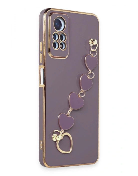 Newface Xiaomi Redmi Note 12 Pro 4G Kılıf Esila Silikon - Mor