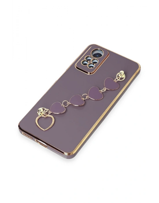 Newface Xiaomi Redmi Note 12 Pro 4G Kılıf Esila Silikon - Mor