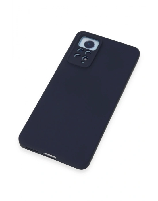 Newface Xiaomi Redmi Note 12 Pro 4G Kılıf Nano içi Kadife Silikon - Lacivert