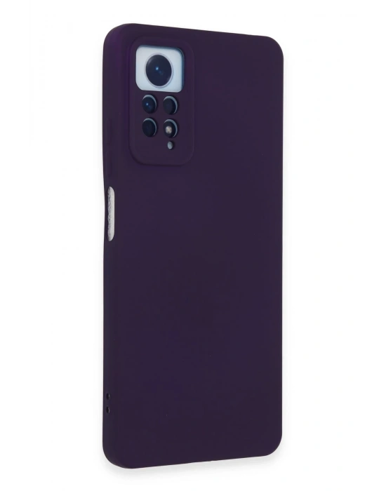 Newface Xiaomi Redmi Note 12 Pro 4G Kılıf Nano içi Kadife Silikon - Mor