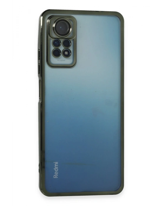 Newface Xiaomi Redmi Note 12 Pro 4G Kılıf Razer Lensli Silikon - Yeşil