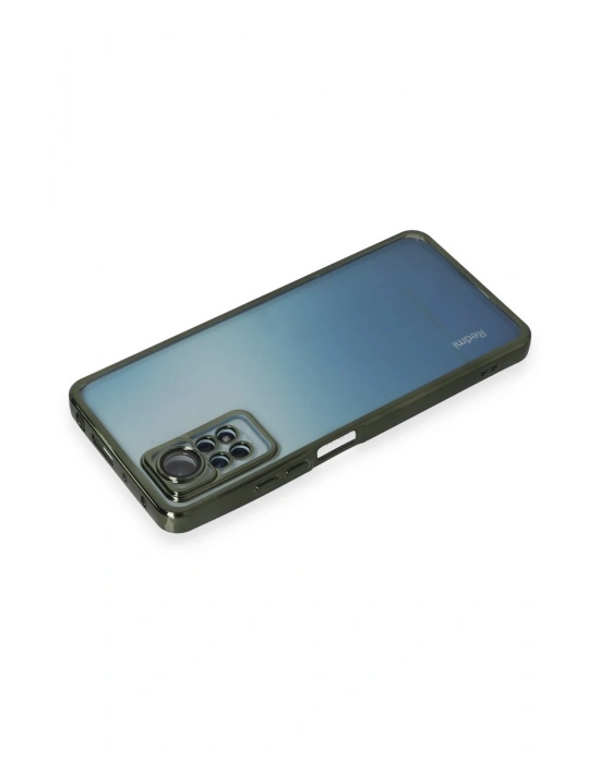 Newface Xiaomi Redmi Note 12 Pro 4G Kılıf Razer Lensli Silikon - Yeşil