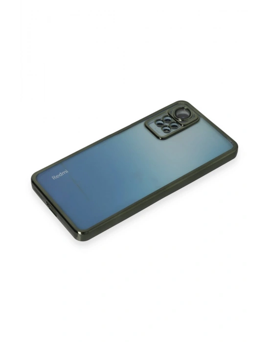 Newface Xiaomi Redmi Note 12 Pro 4G Kılıf Razer Lensli Silikon - Yeşil