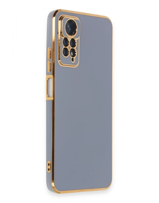 Newface Xiaomi Redmi Note 12 Pro 4G Kılıf Volet Silikon - Mavi