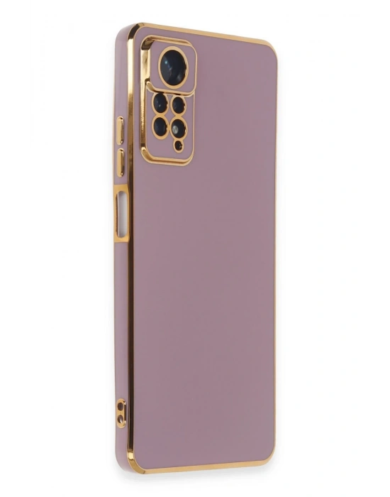 Newface Xiaomi Redmi Note 12 Pro 4G Kılıf Volet Silikon - Mor