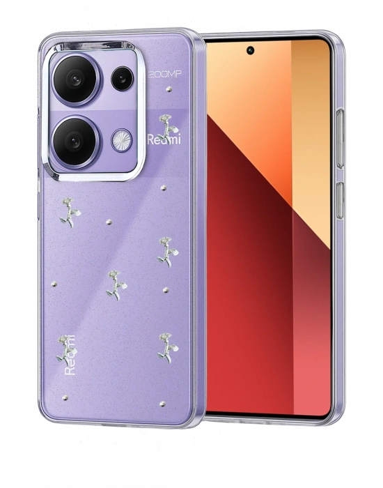 Newface Xiaomi Redmi Note 13 Pro 4G Fiyonk Desenli Kapak - Desen 2