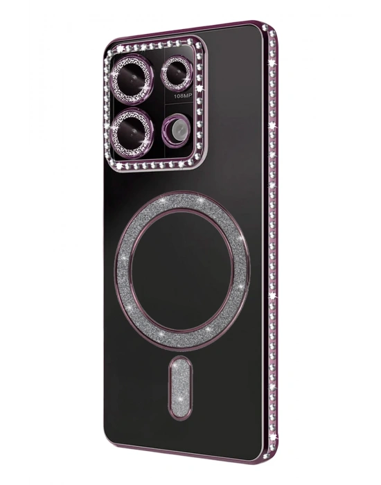 Newface Xiaomi Redmi Note 13 Pro 4G Joke Simli Magneticsafe Kılıf - Pembe