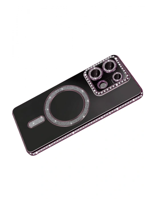 Newface Xiaomi Redmi Note 13 Pro 4G Joke Simli Magneticsafe Kılıf - Pembe