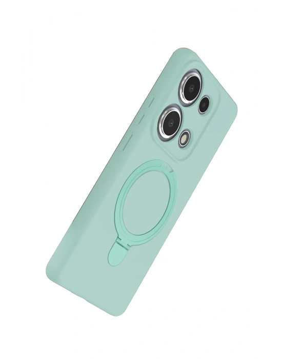 Newface Xiaomi Redmi Note 13 Pro 4G Regal Magsafe Standlı Kapak - Su Yeşili