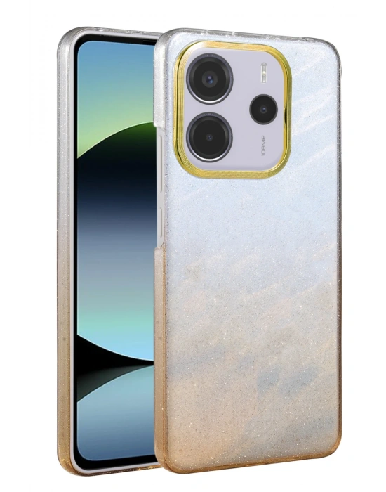 Newface Xiaomi Redmi Note 14 4G Glossy Kapak - Çöl Titanyum