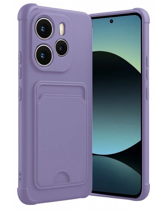 Newface Xiaomi Redmi Note 14 4G Kelvin Kartvizitli Silikon - Lila