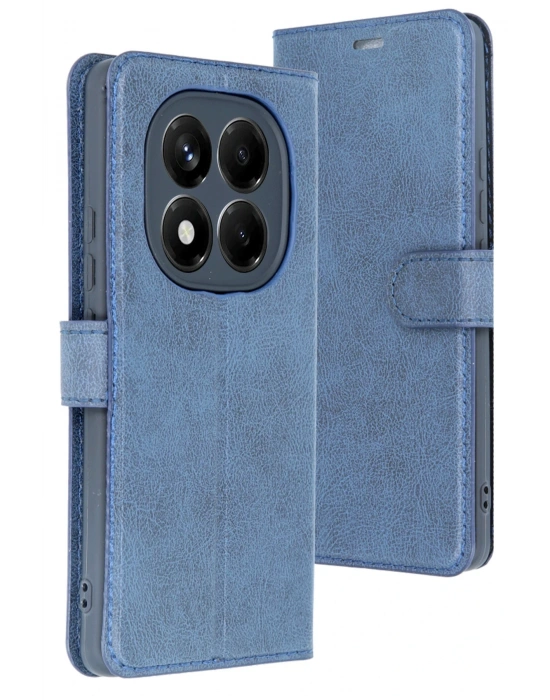 Newface Xiaomi Redmi Note 14 4G Kılıf Trend S Plus Kapaklı Kılıf - Lacivert