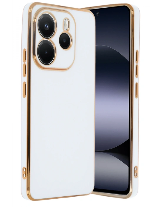 Newface Xiaomi Redmi Note 14 4G Kılıf Volet Silikon - Beyaz