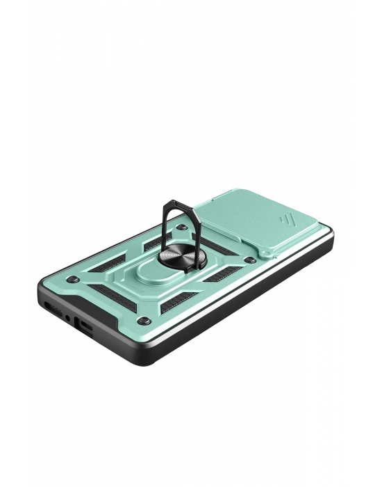 Newface Xiaomi Redmi Note 14 4G Pars Lens Yüzüklü Silikon - Yeşil