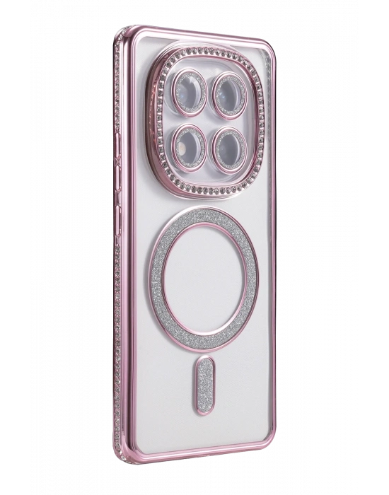 Newface Xiaomi Redmi Note 14 Pro 4G Joke Simli Magneticsafe Kılıf - Pembe