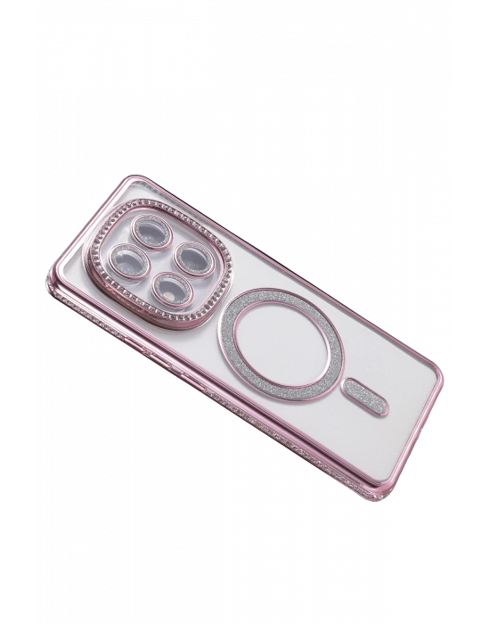 Newface Xiaomi Redmi Note 14 Pro 4G Joke Simli Magneticsafe Kılıf - Pembe