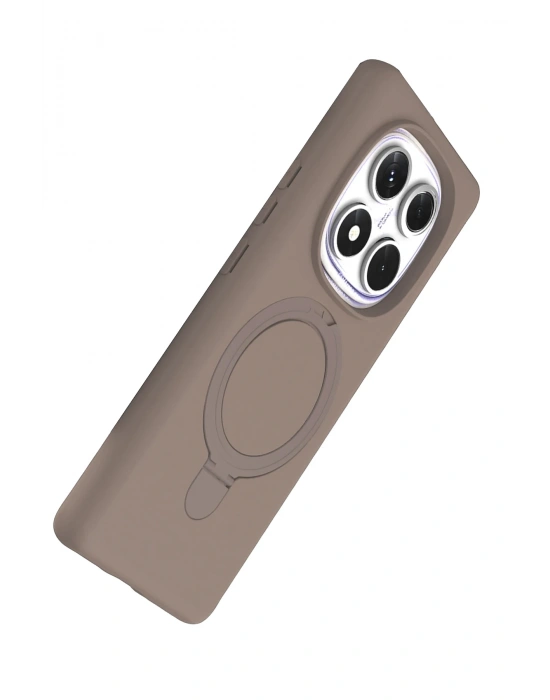 Newface Xiaomi Redmi Note 14 Pro 4G Regal Magsafe Standlı Kapak - Çöl Titanyum