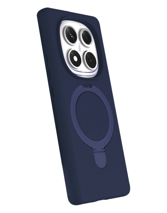 Newface Xiaomi Redmi Note 14 Pro 4G Regal Magsafe Standlı Kapak - Lacivert