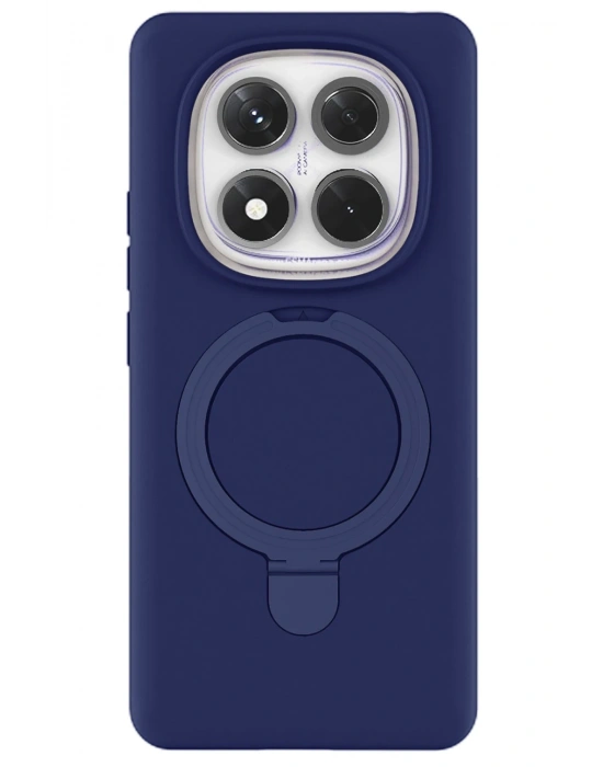 Newface Xiaomi Redmi Note 14 Pro 4G Regal Magsafe Standlı Kapak - Lacivert