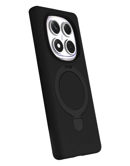 Newface Xiaomi Redmi Note 14 Pro 4G Regal Magsafe Standlı Kapak - Siyah