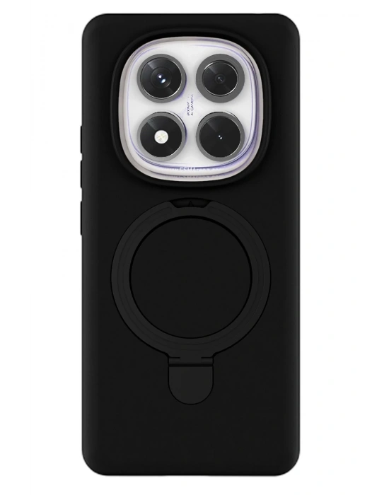 Newface Xiaomi Redmi Note 14 Pro 4G Regal Magsafe Standlı Kapak - Siyah